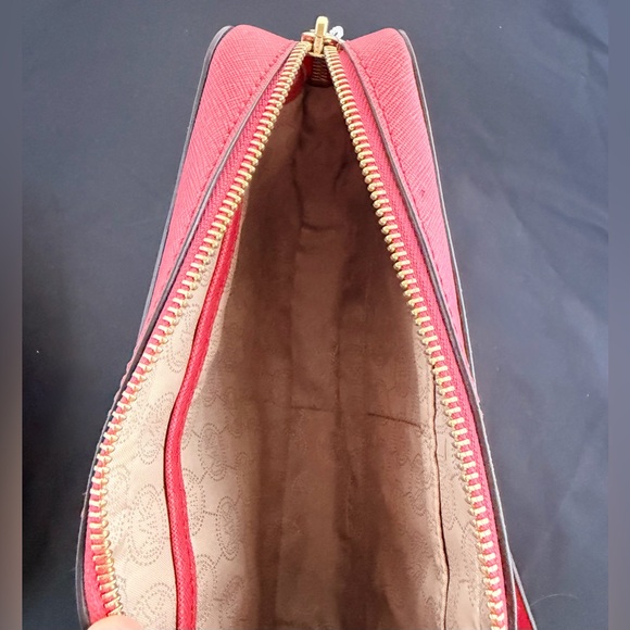 Michael Kors Jet Set Large EW Saffiano Leather Crossbody - Watermelon - Picture 6 of 12